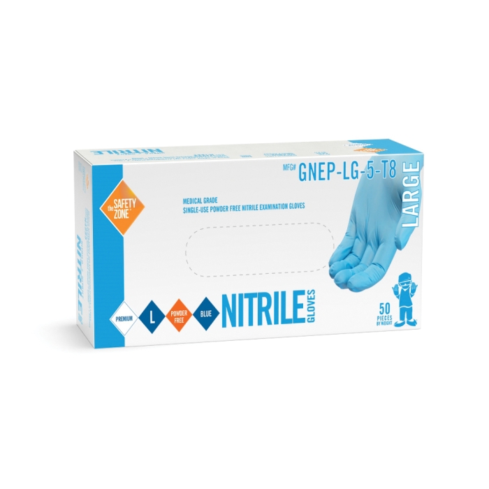 The Safety Zone GNEP-XL-5-T8 Disposable Gloves